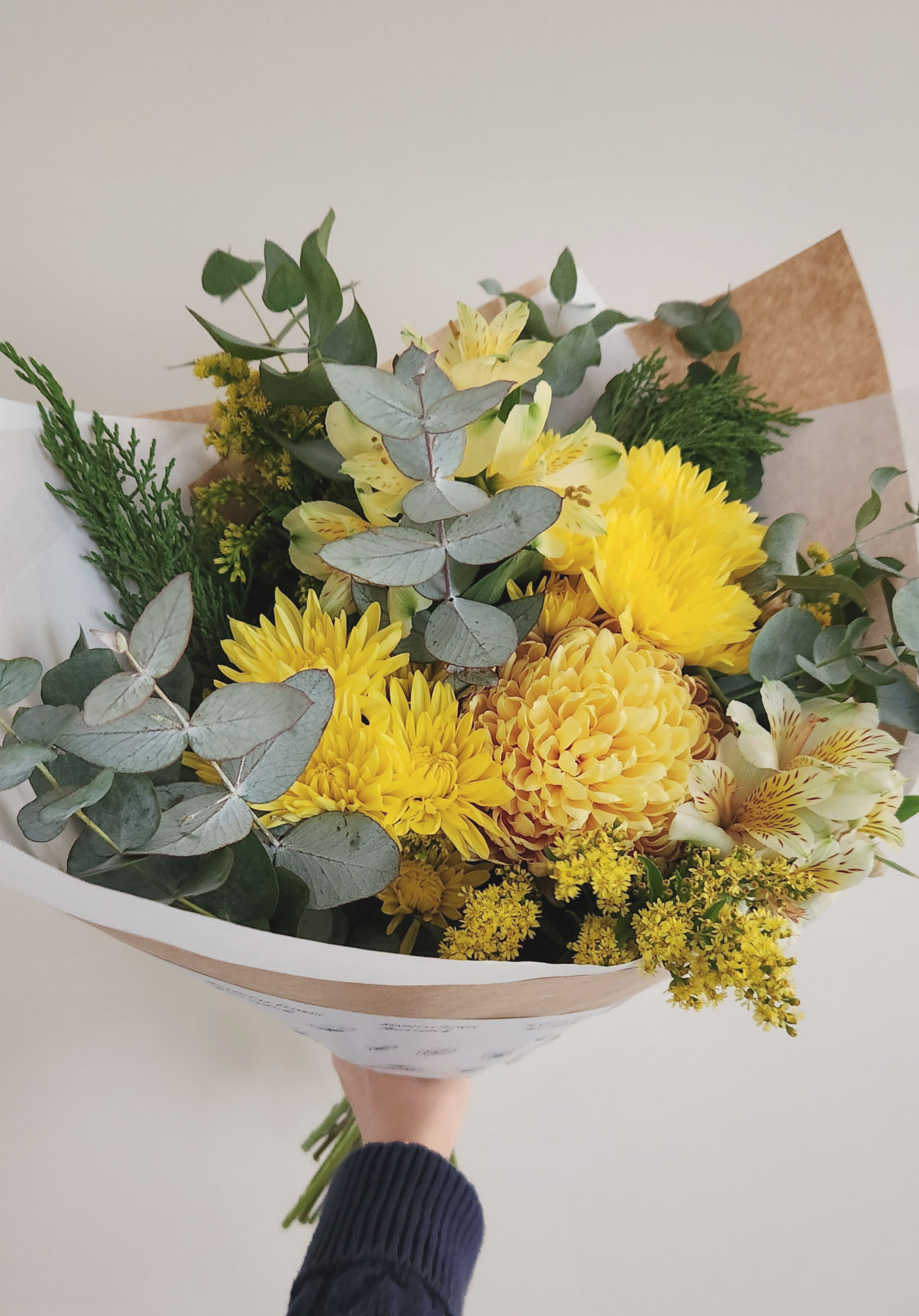 Ramo de flores amarillas