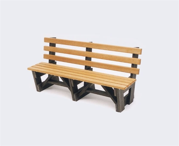 6' Boardwalk Bench with Back