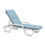 Thumbnail: Bahia Chaise Lounge Cushion with Hood - Spa Blue