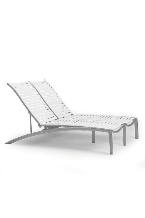 South Beach EZ Span Armless Double Chaise Lounge