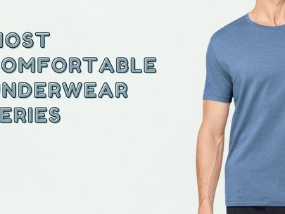 Man wearing comfortable t-shirt.