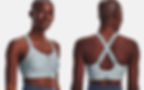 Athlete wearing Under Armour Infinity Zip Sports Bra.