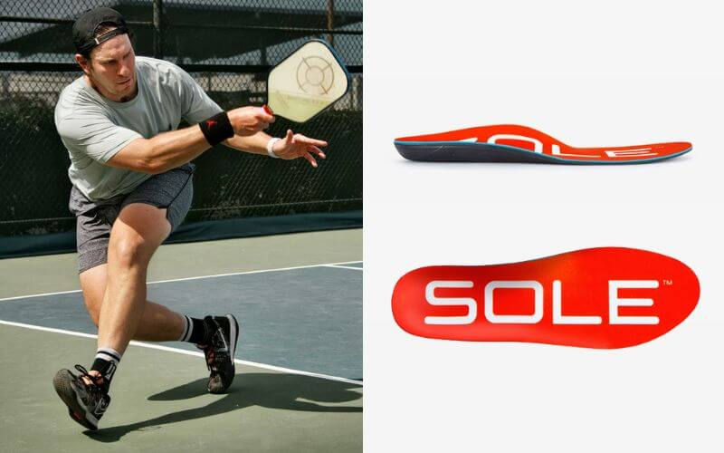 Athlete using SOLE Active Medium Footbeds.