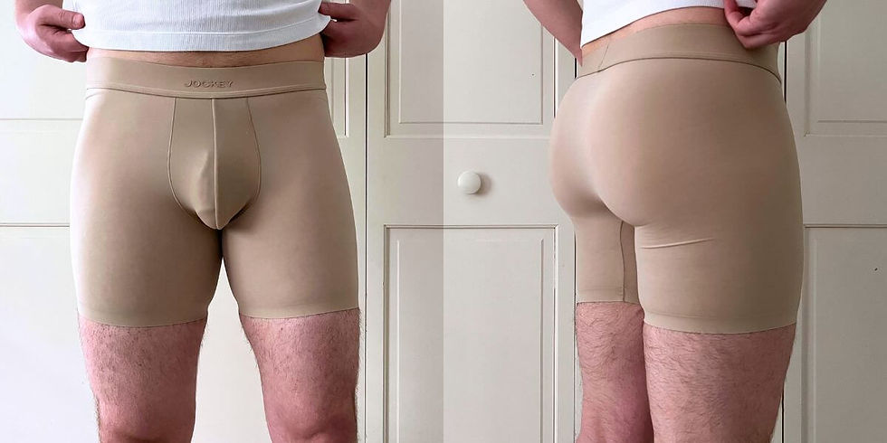 The Underwear Review showcasing the Jockey Phantom Fit Boxer Briefs.
