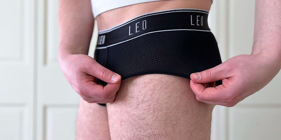 Showcasing high degree of breathability in the LEO Ultra Light Briefs.
