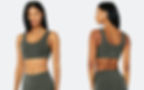 Athlete wearing Alo Yoga Wellness Sports Bra.