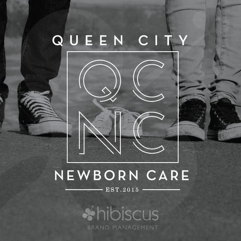 qcnc newborn care logo design Pike Properties Custom Home Builder Charlotte NC, Logo by Hibiscus Brand Managment