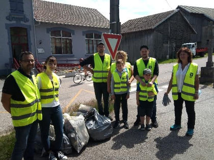 Animation ramassage de déchets