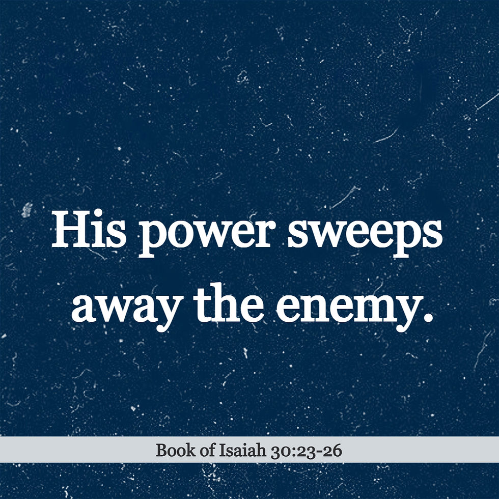 His Word for Today: Book of Isaiah 30:23-26