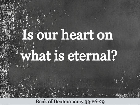 His Word for Today: Book of Deuteronomy 33:26-29