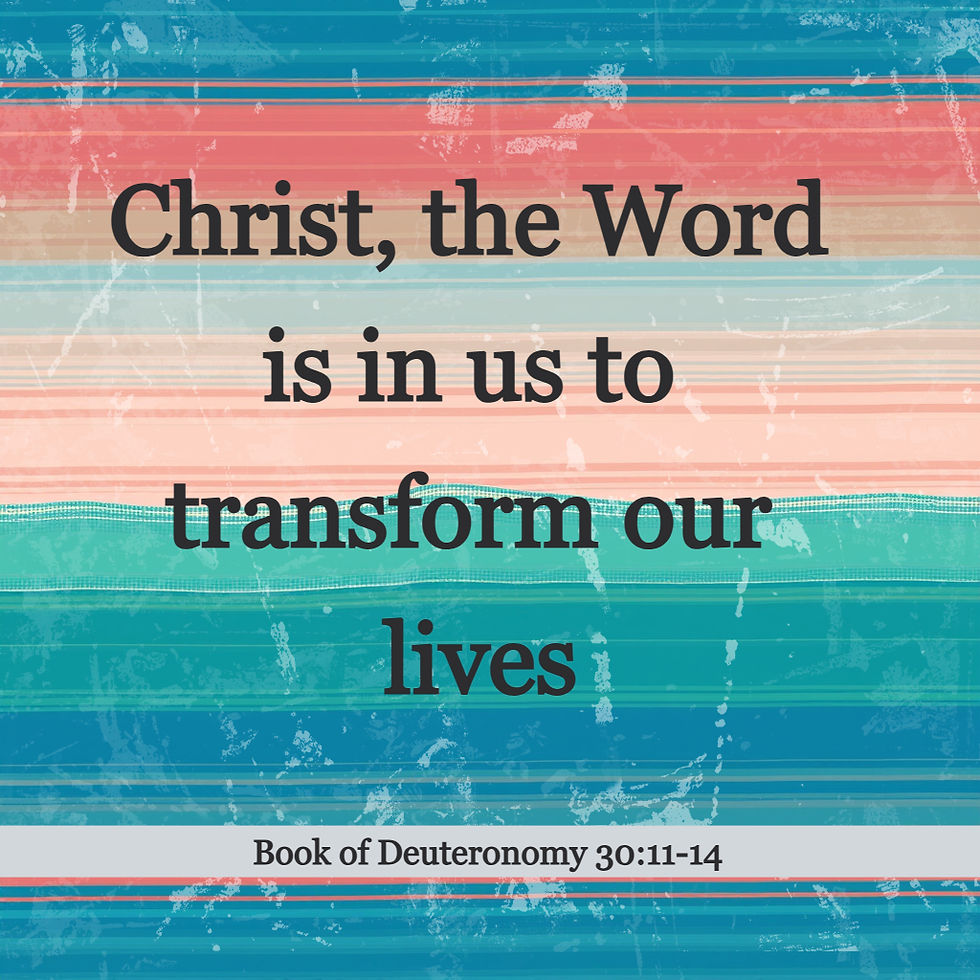 His Word for Today: Book of Deuteronomy 30:11-14 