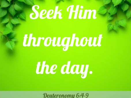 His Word for Today: Book of Deuteronomy 6:4-9