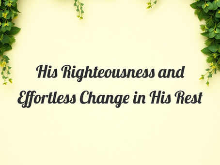 His Word for Today: Book of Deuteronomy 9:4-5