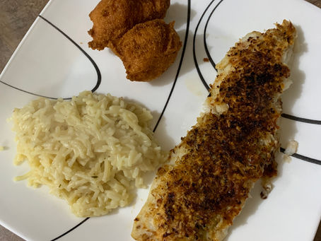 Recipe: Crab-Topped Trout Bake