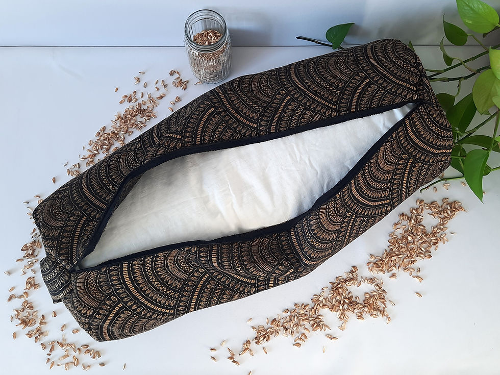 Miniature : Bolster Plumes d'anges Noir