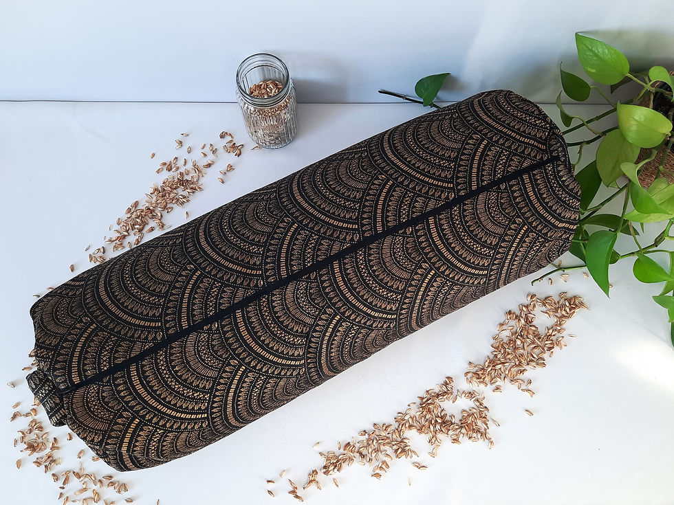 Miniature : Bolster Plumes d'anges Noir