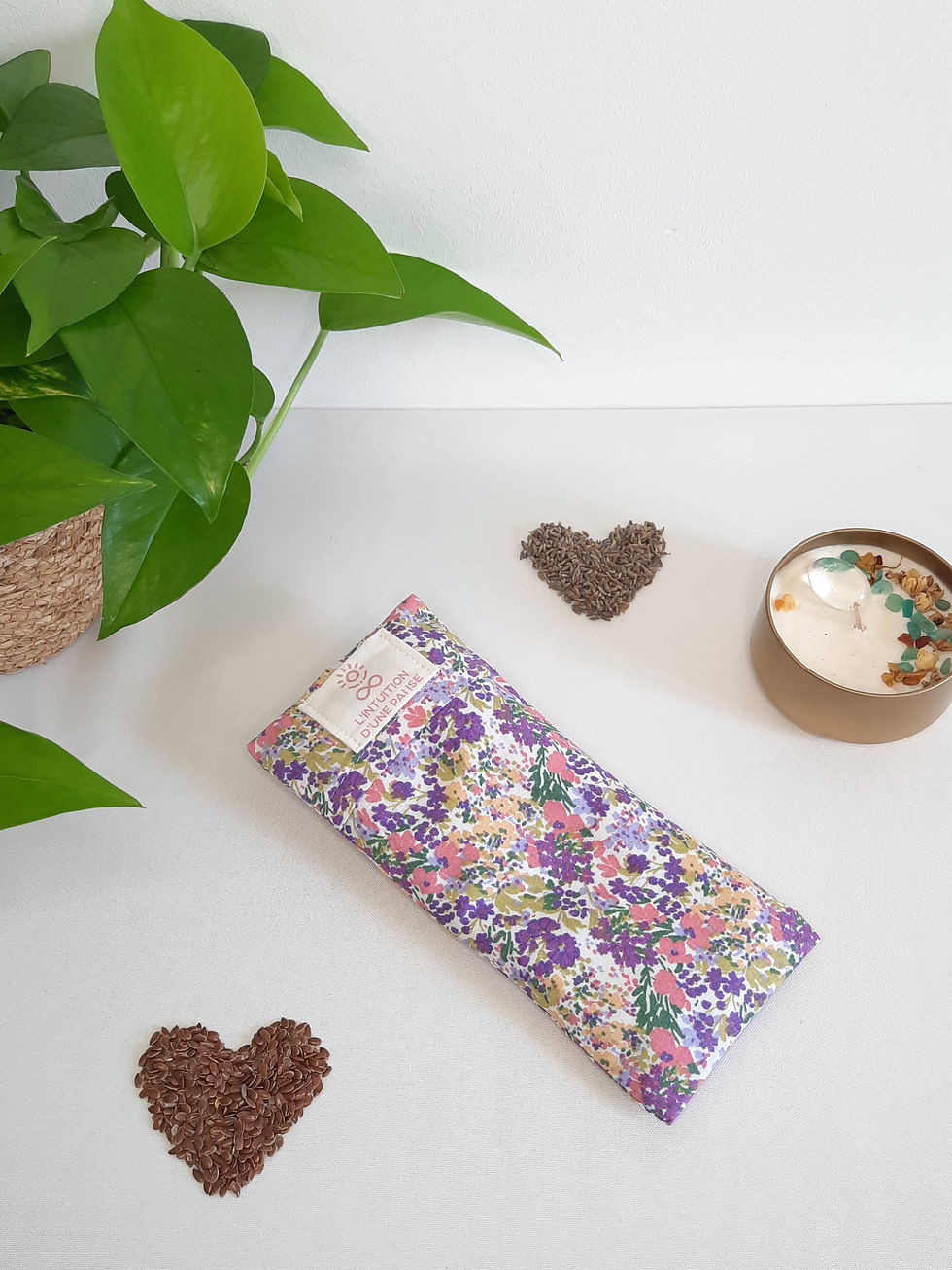 Coussin pour les yeux Fleurs violettes