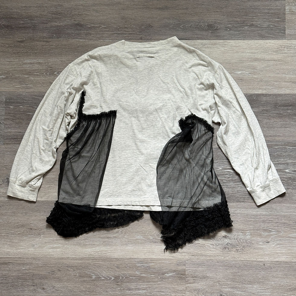 Thumbnail: Vintage Appliqué  Henley Long Sleeve  T-Shirt | TSH-NML-001