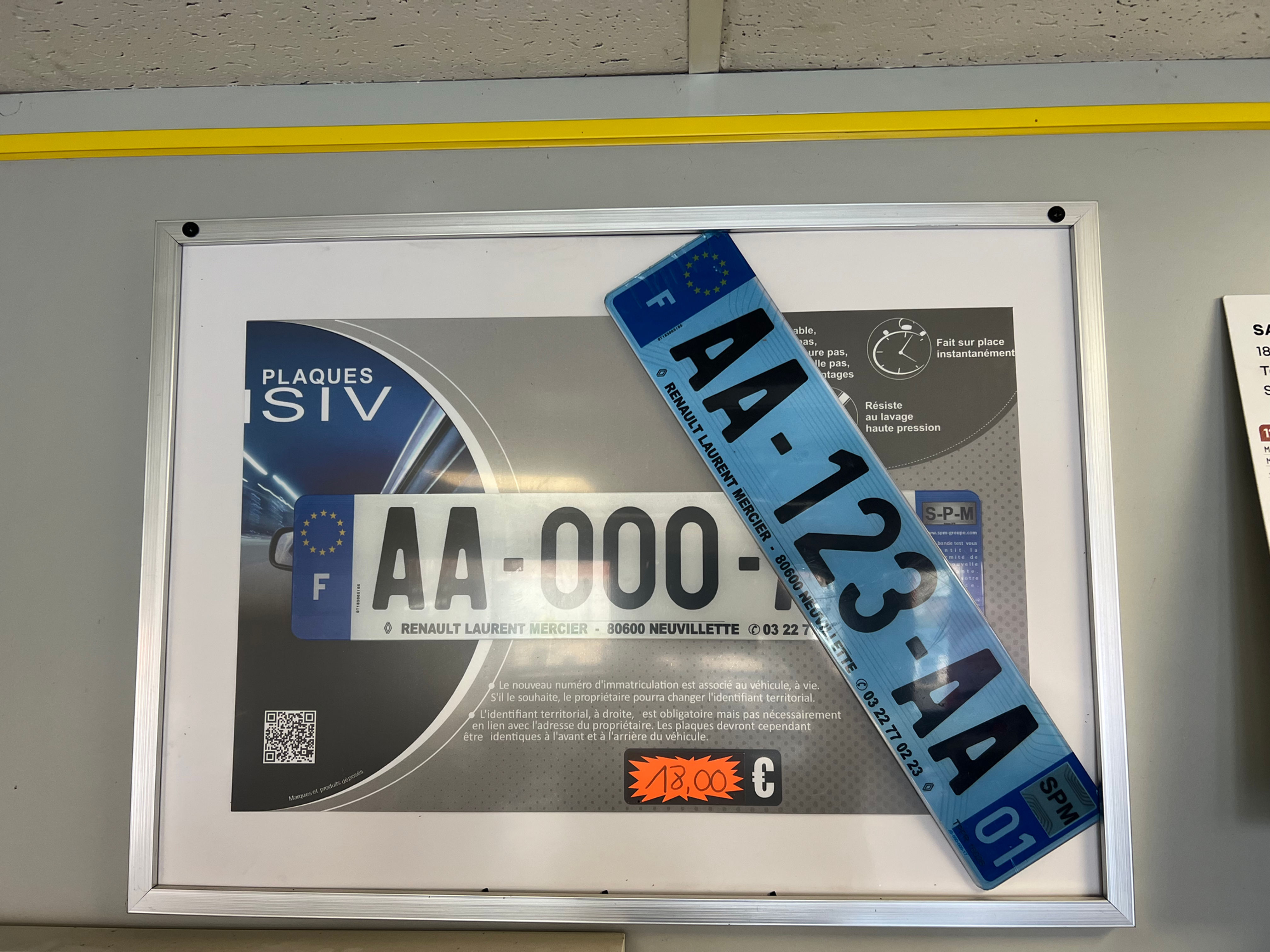 Réalisation votre carte grise + pose de plaques