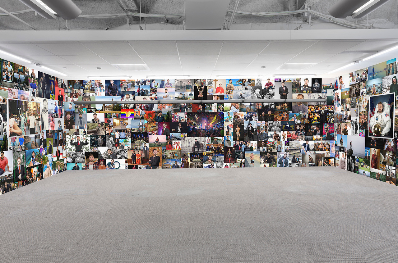 Installation view, 365 Profile Pics (solo), Spring/Break Art Show with Denny Gallery, New York, 2017