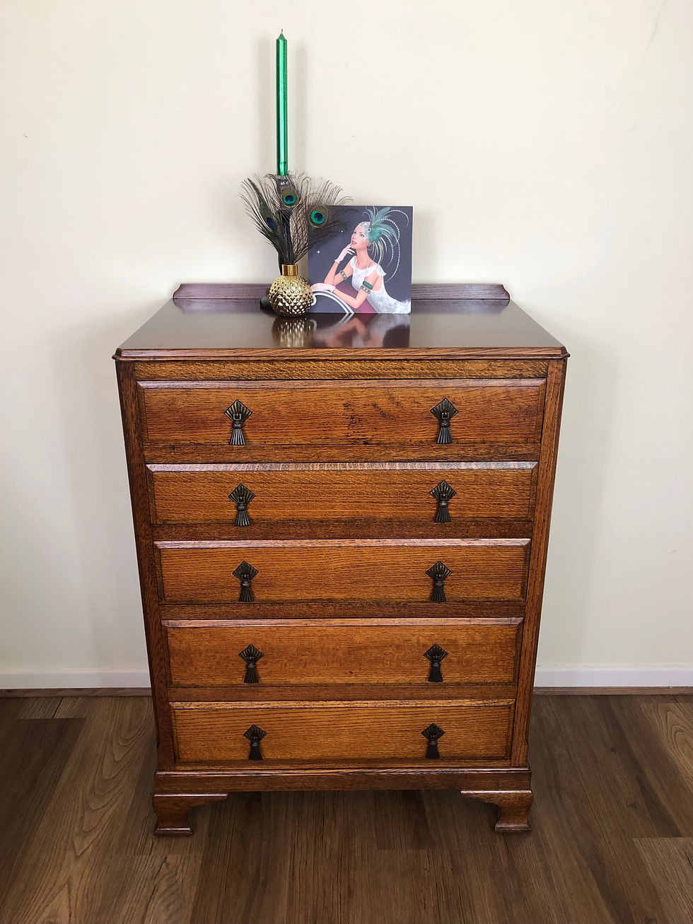 Art Deco Tall chest of drawer
