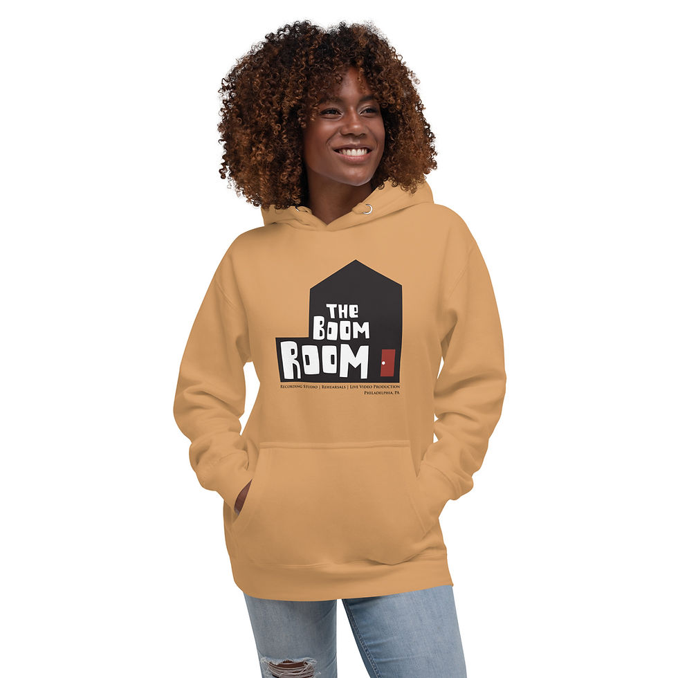 Thumbnail: Unisex Hoodie (Boom Room Black Logo)