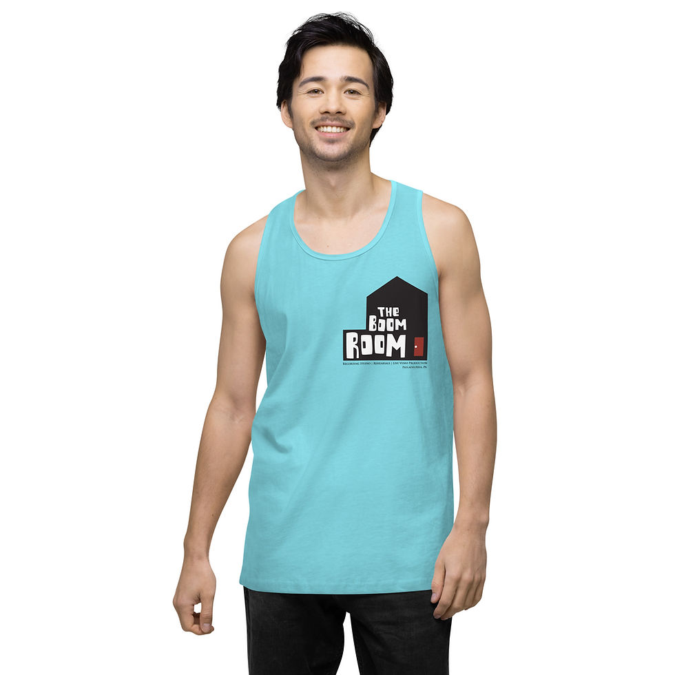 Thumbnail: Men’s premium tank top (Boom Room Black Logo)