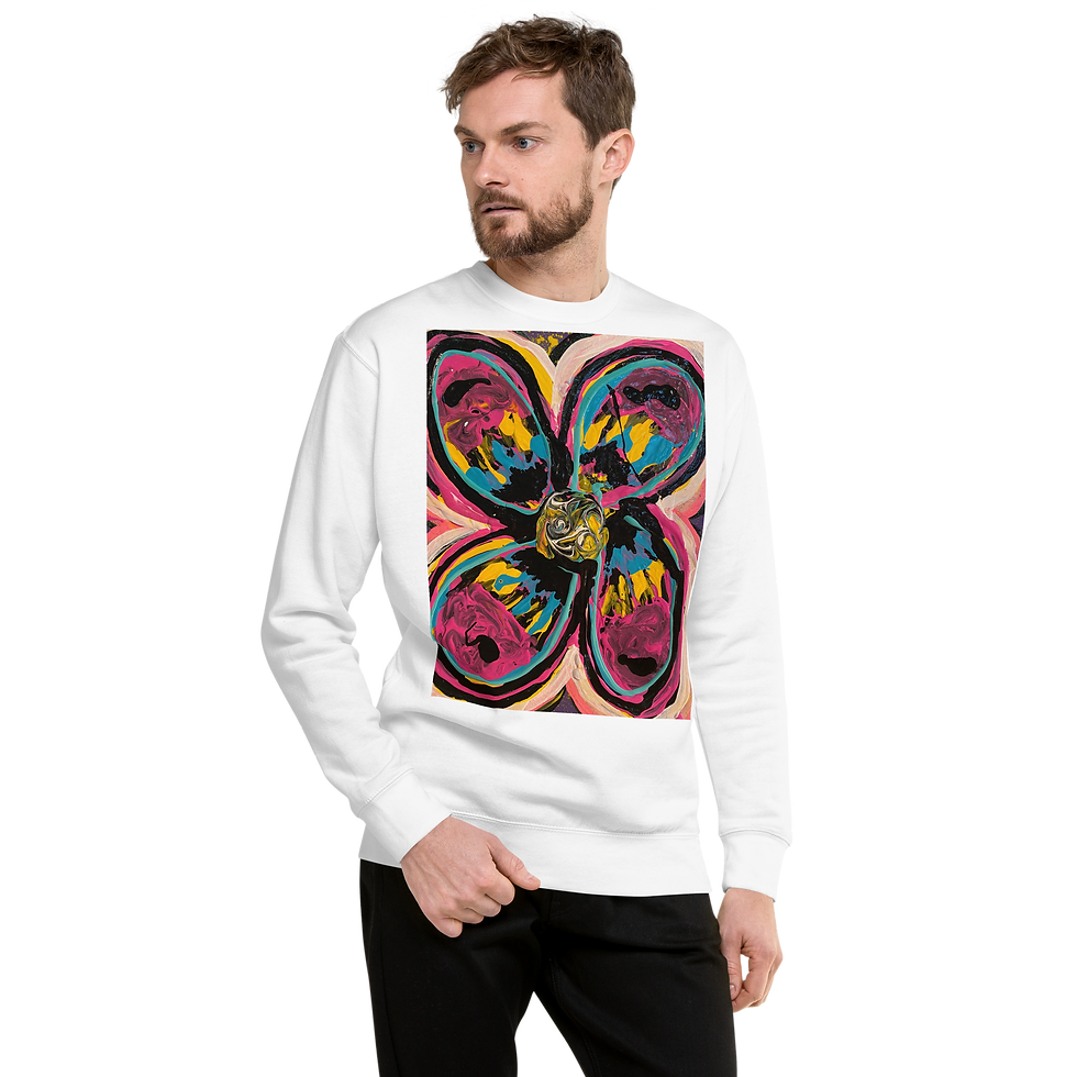 Thumbnail: Bethany Blue Unisex Premium Sweatshirt (STRAWBERRY SUNRISE)