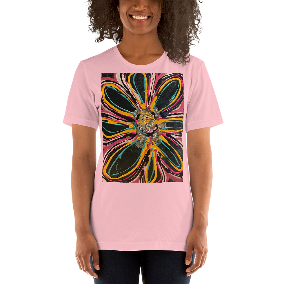 Thumbnail: Bethany Blue Unisex T-shirt (NIGHT FLOWER)