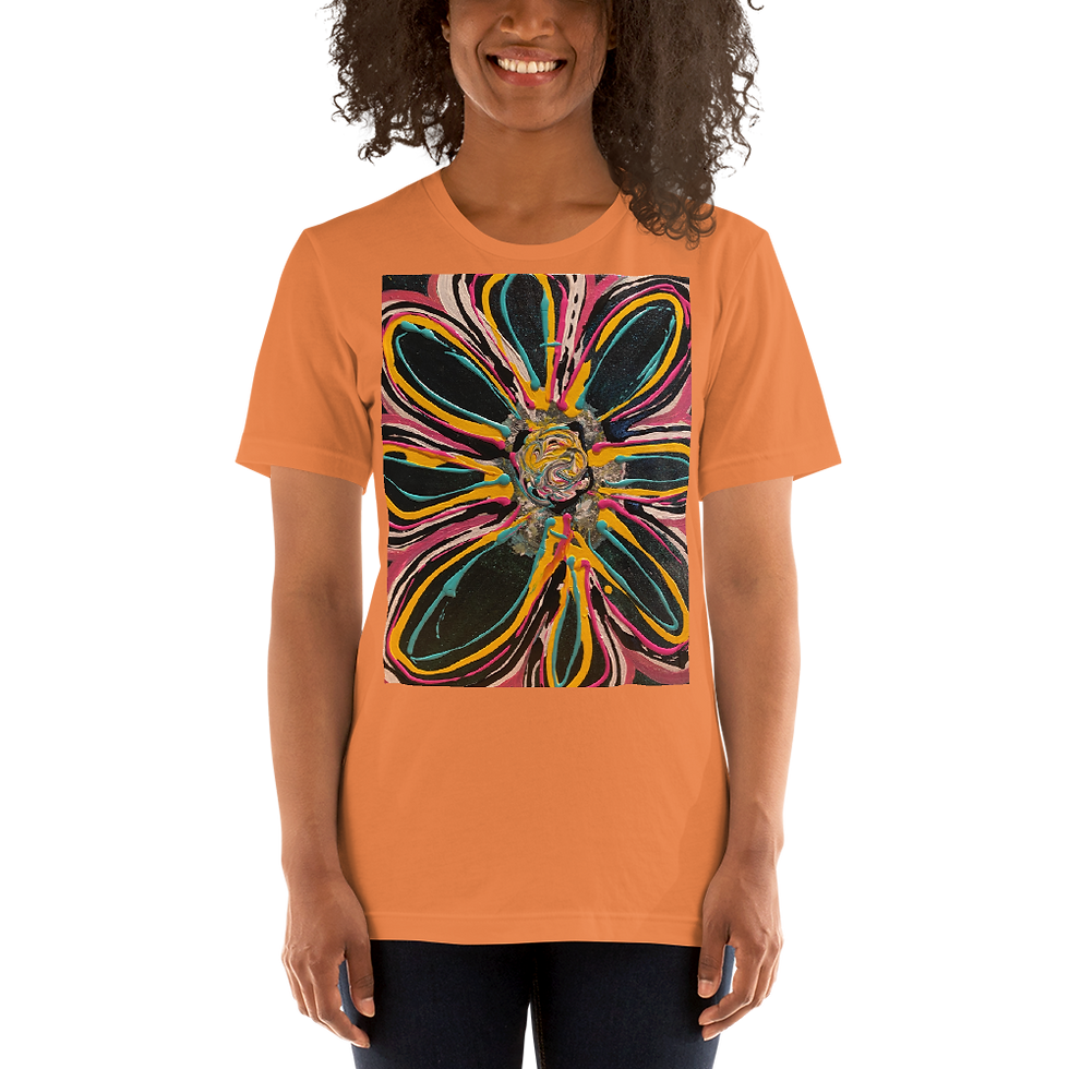 Thumbnail: Bethany Blue Unisex T-shirt (NIGHT FLOWER)