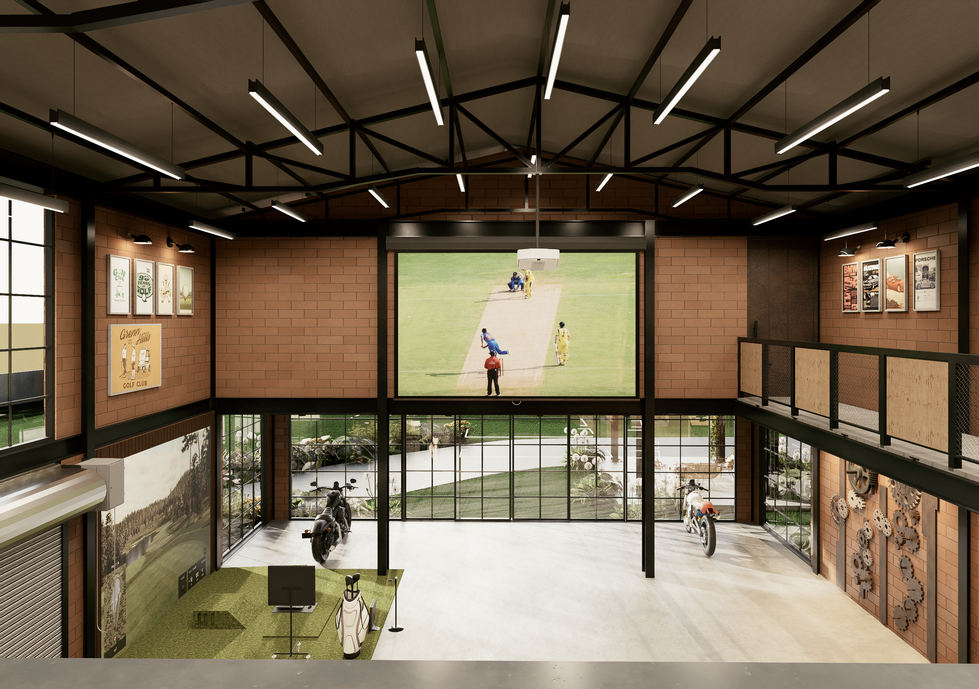 DOUBLE HEIGHT GARAGE VIEW-3
