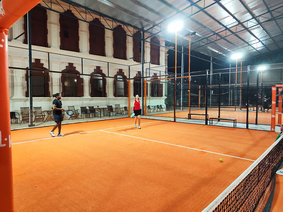 After sharing my affinity for pickleball, I was invited to try the European alternative - padel! Think pickleball meets tennis meets playing off the walls.