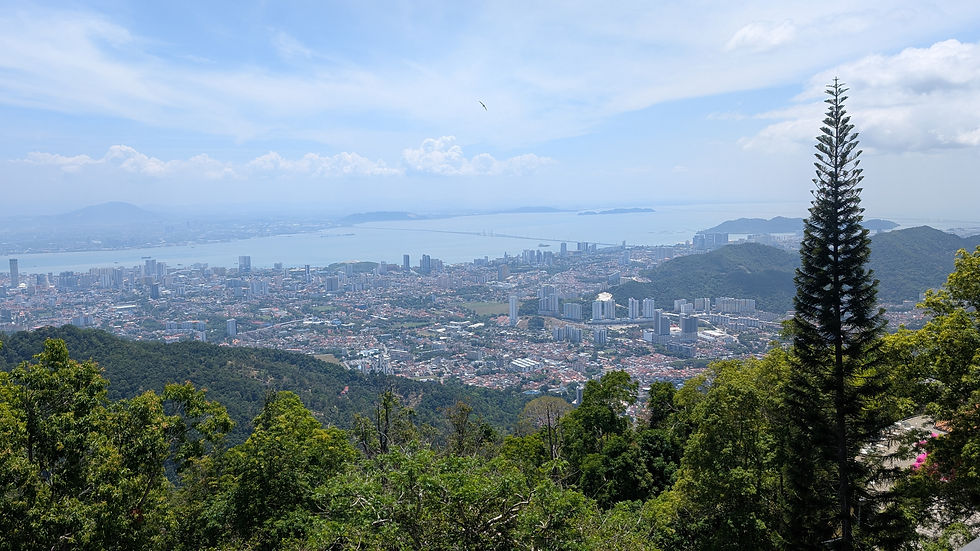 From the top of Penang Hill, you can see where the city meets the sea, the mountains, and the rainforest all at once.