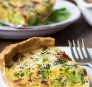 Paleo Broccoli & Bacon Quiche