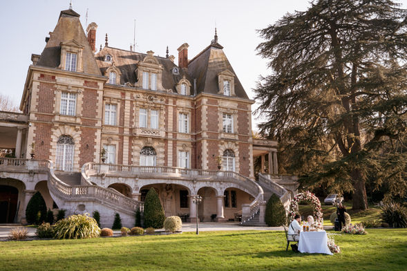 Happy couple at wedding ceremony. Wedding photography