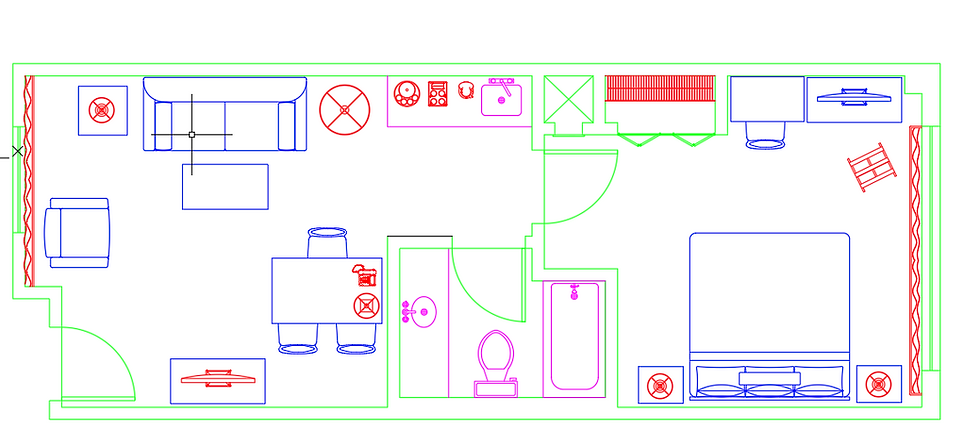 CAD Furniture Plan