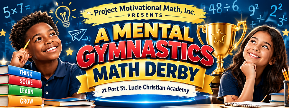 Mental Gymnastics Math Derby Header