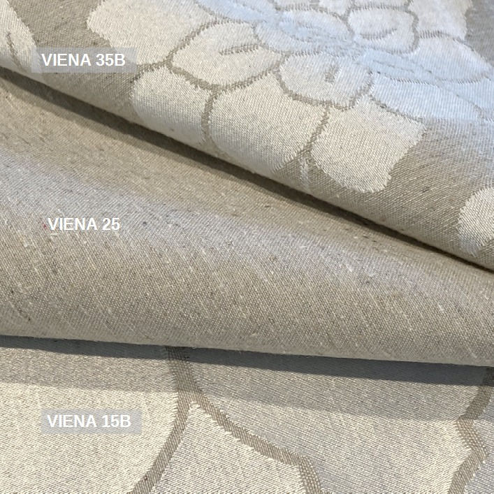 Miniatura: TECIDO PARA SOFÁ JACQUARD VIENA 25 NATURAL