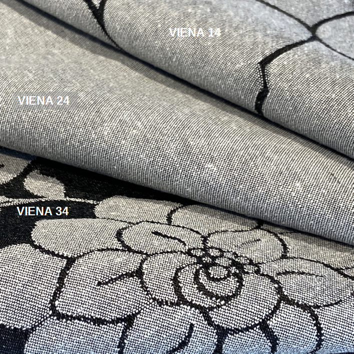 Miniatura: TECIDO PARA SOFÁ JACQUARD VIENA 34 CHUMBO