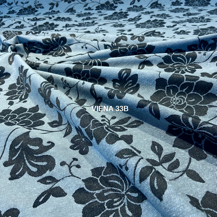 Miniatura: TECIDO PARA SOFÁ JACQUARD VIENA 33B AZUL