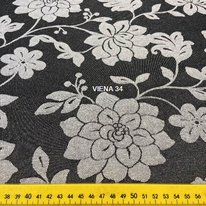 Miniatura: TECIDO PARA SOFÁ JACQUARD VIENA 34 CHUMBO