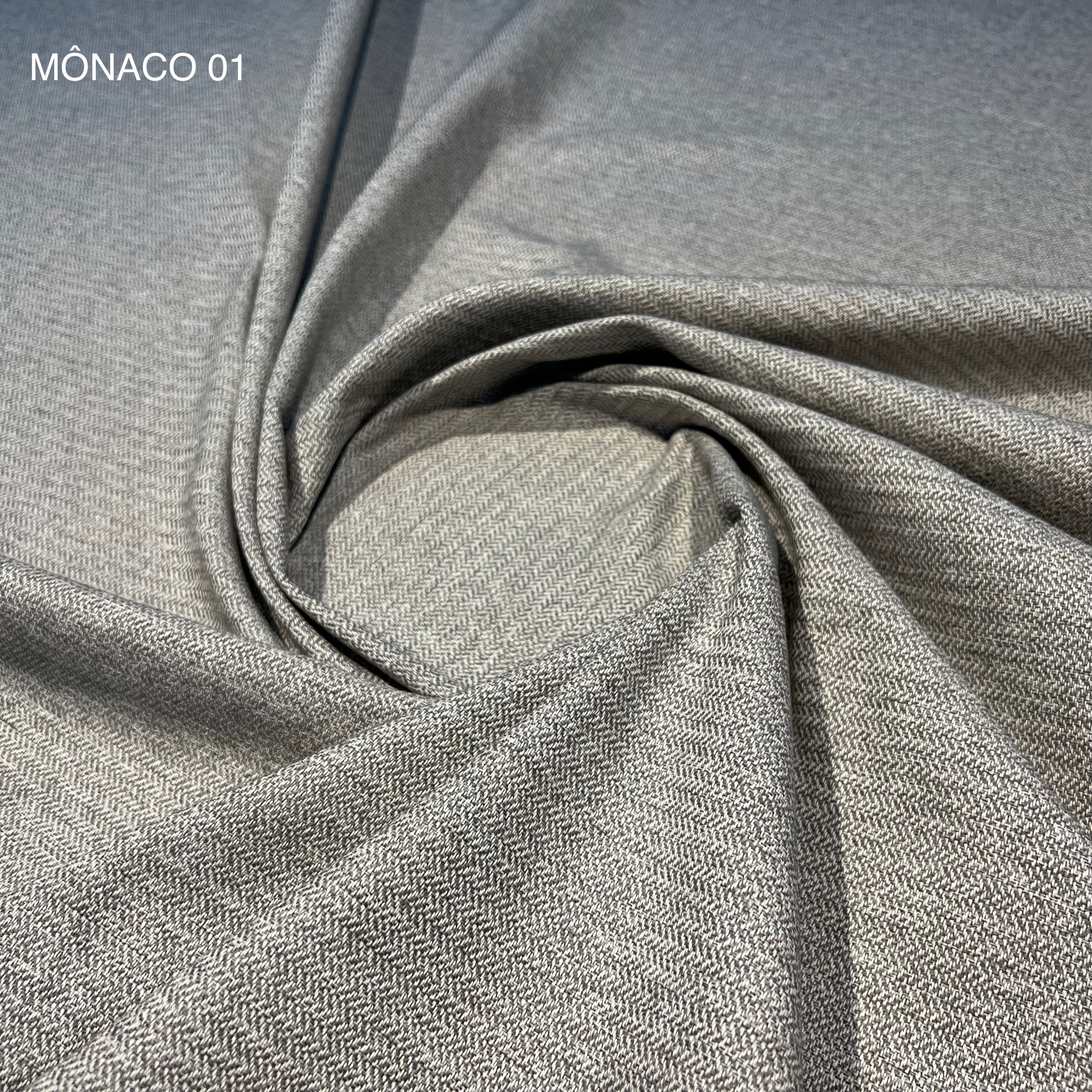 TECIDO PARA SOFÁ LINHO CHEVRON MÔNACO 01 CINZA MESCLADO