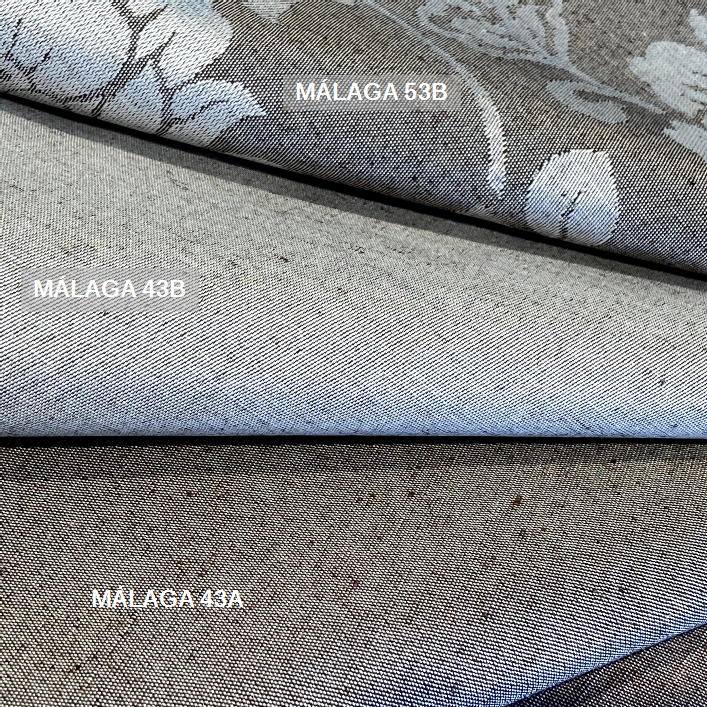 Miniatura: TECIDO PARA SOFÁ JACQUARD MALAGA 53B CINZA