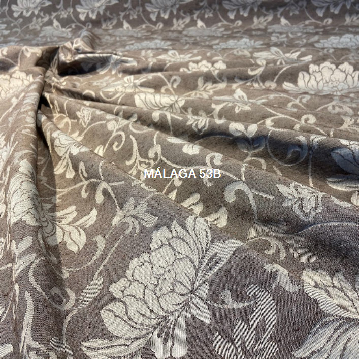 Miniatura: TECIDO PARA SOFÁ JACQUARD MALAGA 53B CINZA