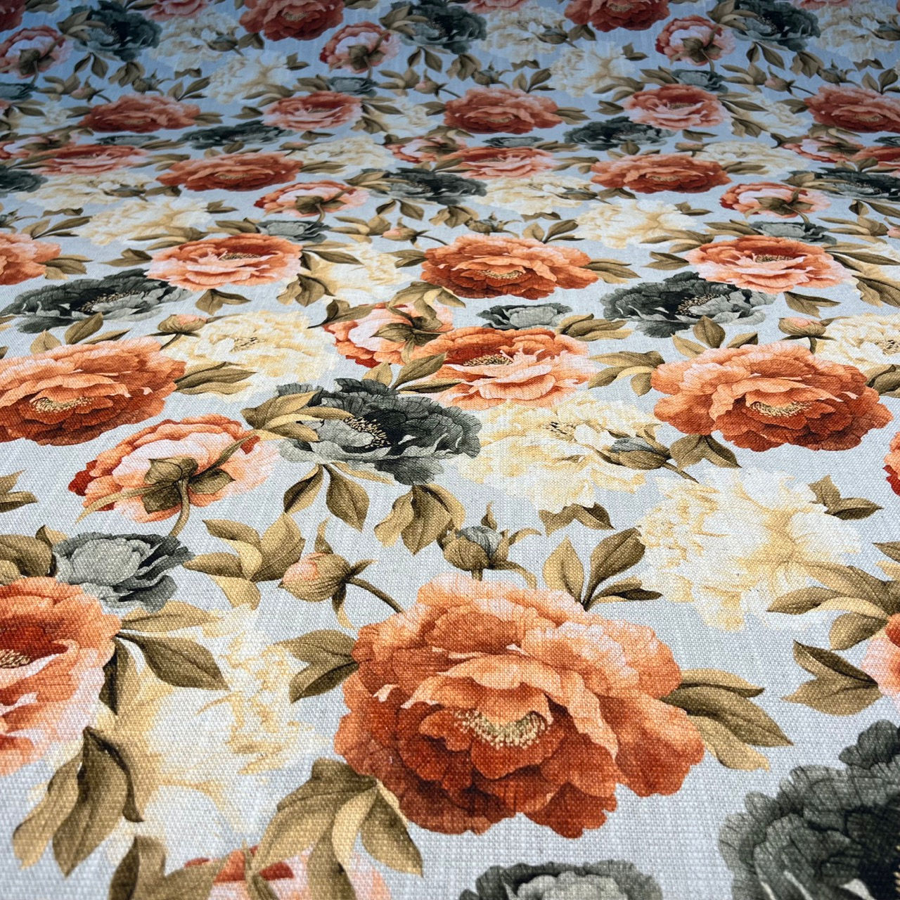 TECIDO PARA SOFÁ LINHO ESTAMPADO DUBAI 18 FLORAL