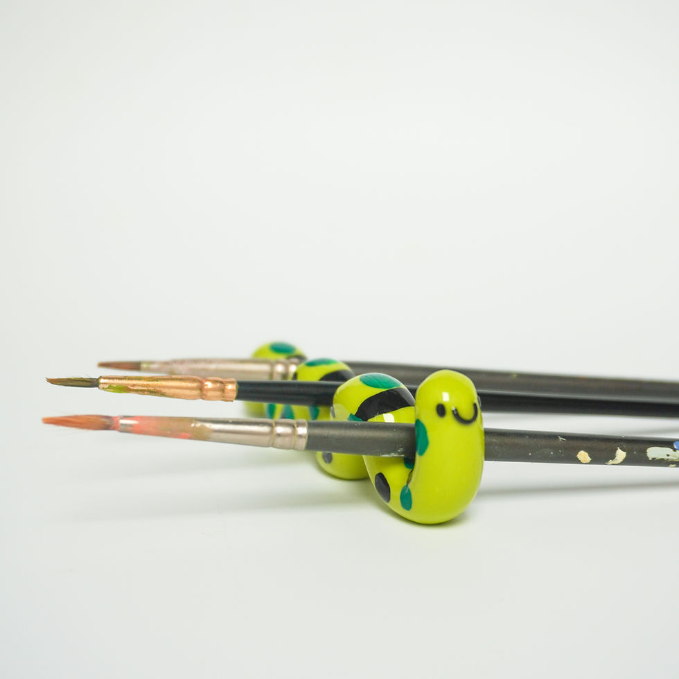Thumbnail: Cedric the Caterpillar Paintbrush rest