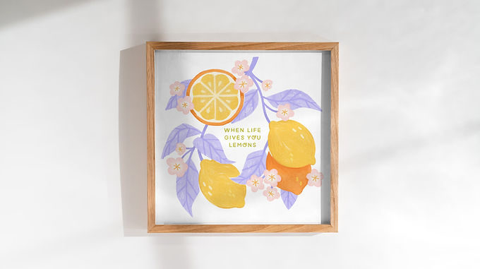 When life gives you lemons - Art Print