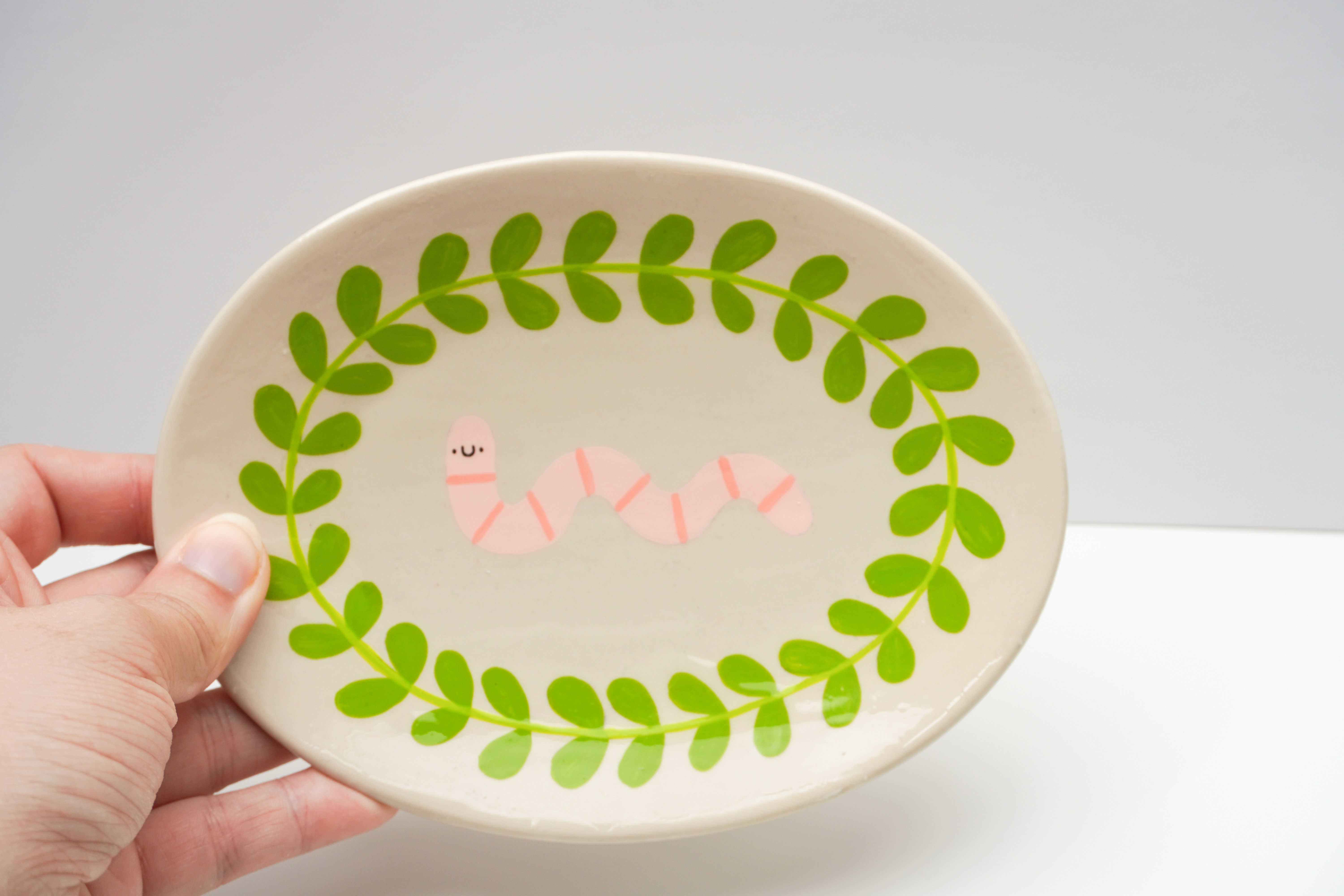 Oval Worm Trinket Dish