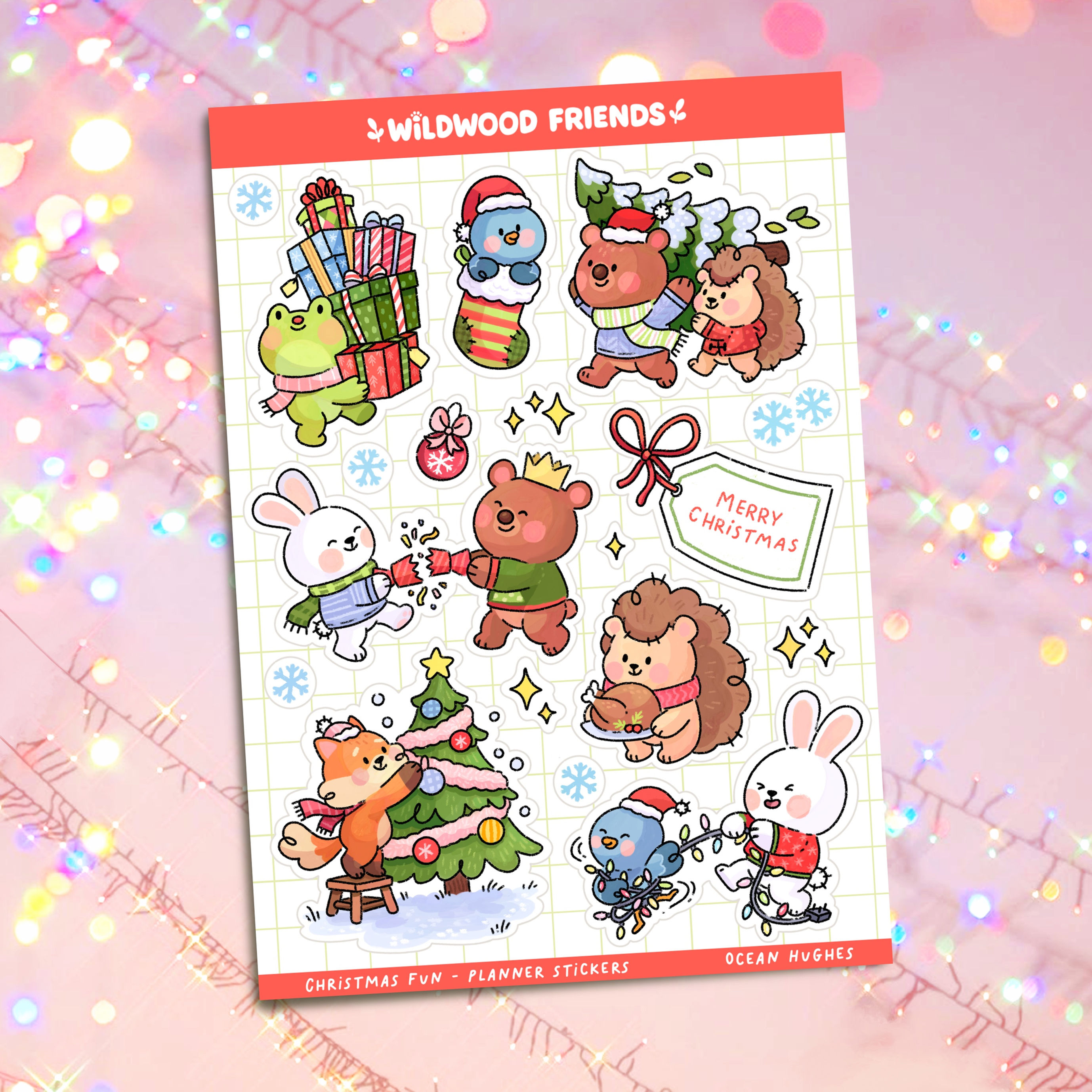 Christmas Fun Sticker Sheet - Wildwood Friends