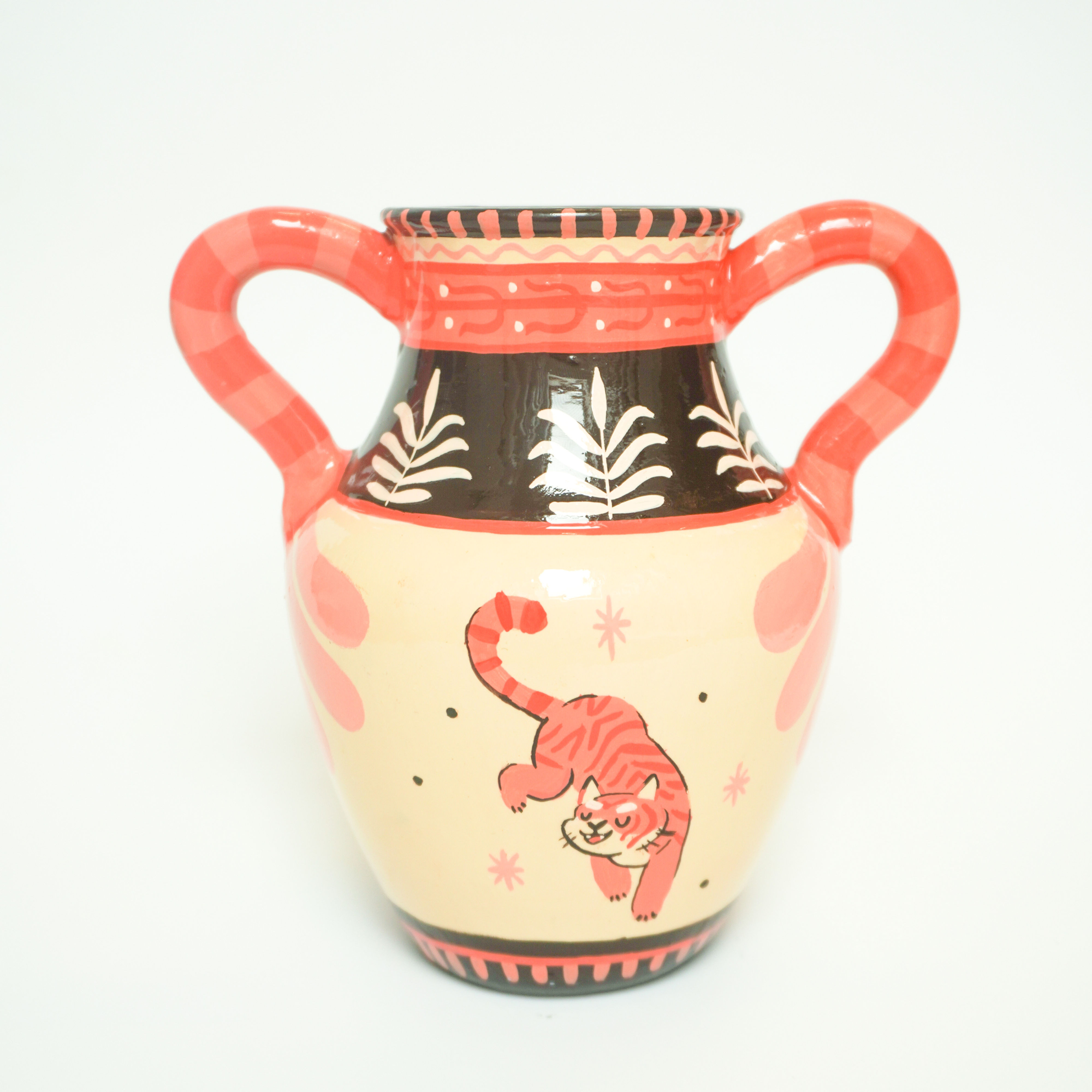 Decorative Tiger Vase